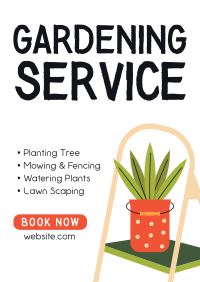 Gardening Service Offer Poster Design