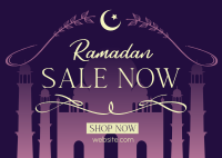 Ramadan Mosque Sale Postcard Image Preview