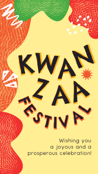 Kwanzaa Festival Greeting Instagram Story Design