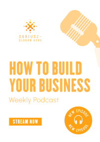 Building Business Podcast Poster Image Preview
