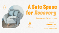 Minimalist Recovery House Facebook Event Cover Design