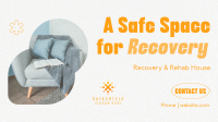 Minimalist Recovery House Facebook Event Cover Image Preview