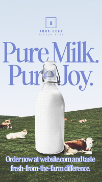 Retro Milk Produce TikTok Video Image Preview