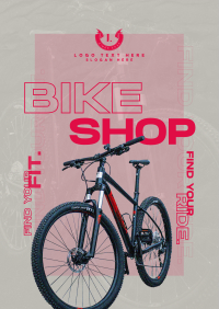 Bicycle Modern Grainy Flyer Image Preview