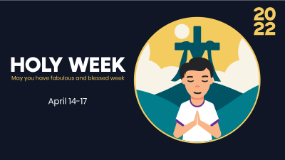 Blessed Week Facebook event cover Image Preview