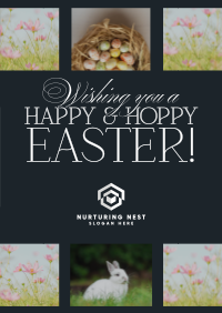 Rustic Easter Greeting Poster Image Preview