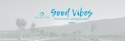 Send Good Vibes Twitter header (cover) Image Preview
