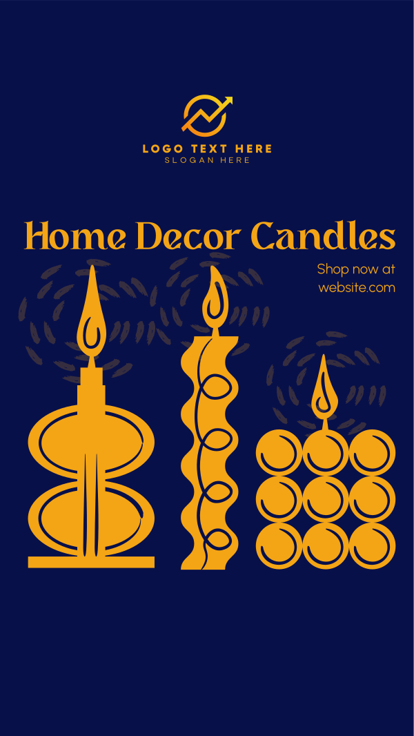 Home Decor Candles Instagram Story Design Image Preview