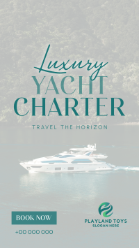 Luxury Yacht Charter Facebook story Image Preview