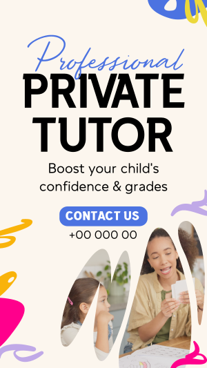 Private Tutor Instagram story Image Preview