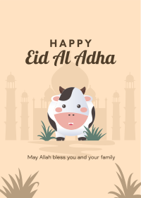 Eid Al Adha Cow Flyer Design