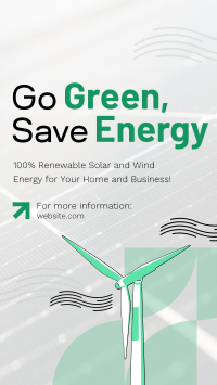 Solar & Wind Energy  Facebook story Image Preview