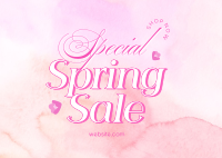 Special Spring Sale Postcard Design