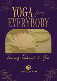 Minimalist Yoga Training Flyer Image Preview