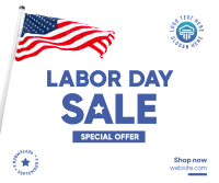Labor Day Sale Facebook Post Design