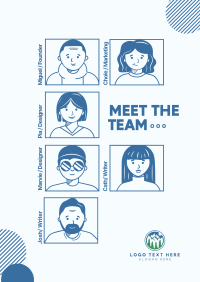 Meet The Team Flyer Design