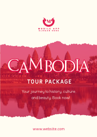 Cambodia Travel Flyer Design