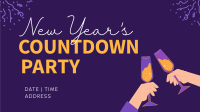 New Year's Toast to Countdown Facebook event cover Image Preview