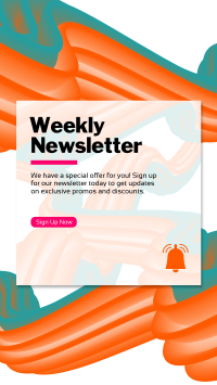 Our Weekly Newsletter Facebook Story Design