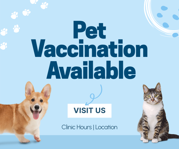 Pet Vaccination Facebook Post Design