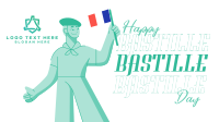 Hey Hey It's Bastille Day Facebook Event Cover Design