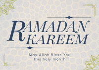 Psychedelic Ramadan Kareem Postcard Image Preview