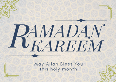 Psychedelic Ramadan Kareem Postcard Image Preview