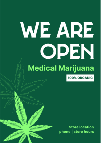 Order Organic Cannabis Poster Design
