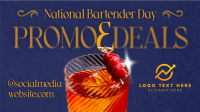 Elegant National Bartender Day Animation Preview