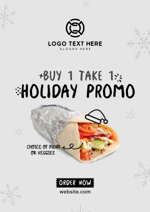 Shawarma Holiday Promo Flyer Image Preview