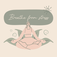 Breathe From Stress Linkedin Post Image Preview