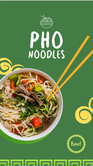 Pho Food Bowl Facebook story Image Preview