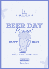 Happy Beer Poster Design