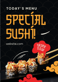 Special Sushi Poster Design