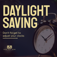 Daylight Saving Reminder Instagram post Image Preview