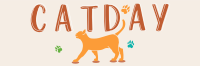Happy Cat Day Twitter Header Design