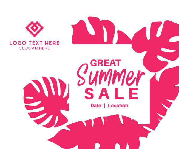 Great Summer Sale Facebook Post Design Image Preview