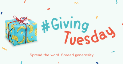 Quirky Giving Tuesday Facebook ad Image Preview