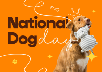 National Dog Day Postcard Image Preview