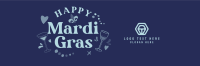 Mardi Gras Toast Twitter Header Design