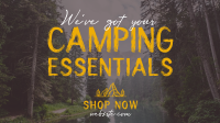 Camping Gear Essentials Facebook Event Cover Design