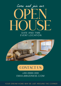 Real Estate Open House Poster Design