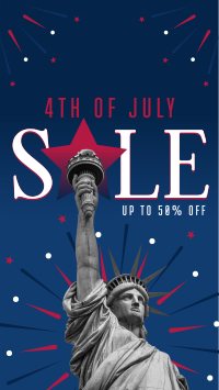 4th of July Sale YouTube Short Design