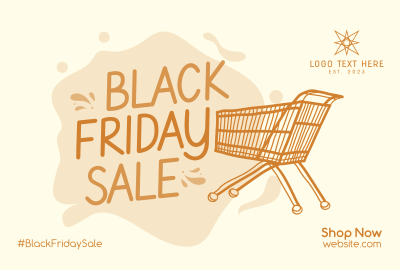 Black Friday Scribble Pinterest board cover Image Preview