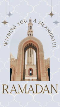 Greeting Ramadan Arch Instagram Story Design