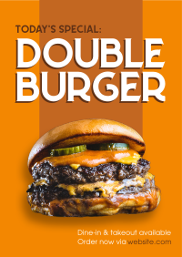 Double Burger Poster Image Preview