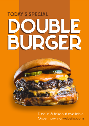 Double Burger Poster Image Preview