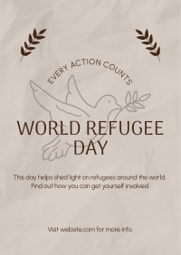 World Refugee Support Flyer Design