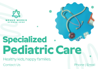 Pediatric Care Postcard Image Preview