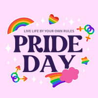 Pride Day Stickers Instagram Post Design